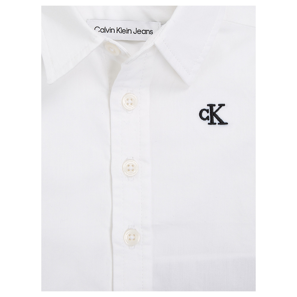 Calvin Klein - Poplin Long Sleeve Shirt - White