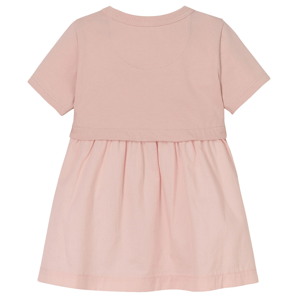 Calvin Klein - Monogram Logo Short Sleeves Dress - Pink