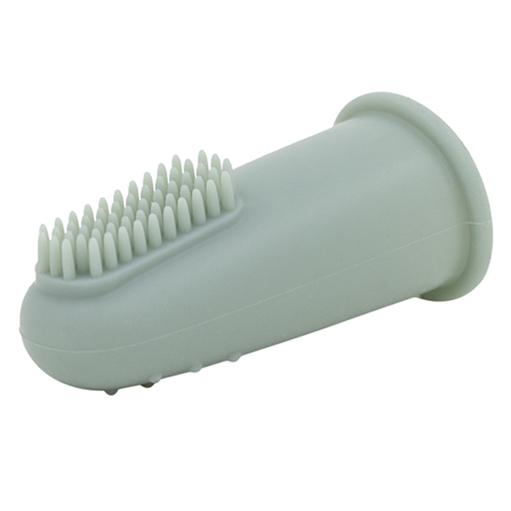 A'ish Home - Silicone Finger Toothbrush - Dusty Blue