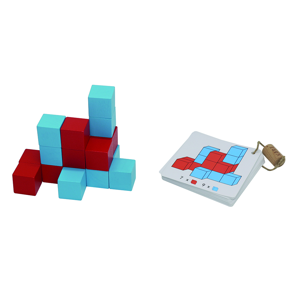 Andreu Toys - 3D Wooden Square Blocks - 87pcs
