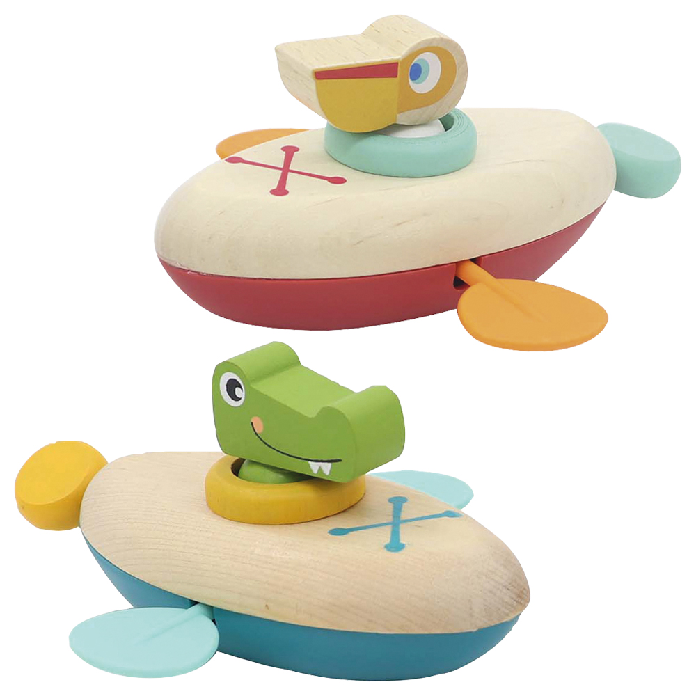 Andreu Toys - Clockwork Water Canoe 1pc - Style May Vary