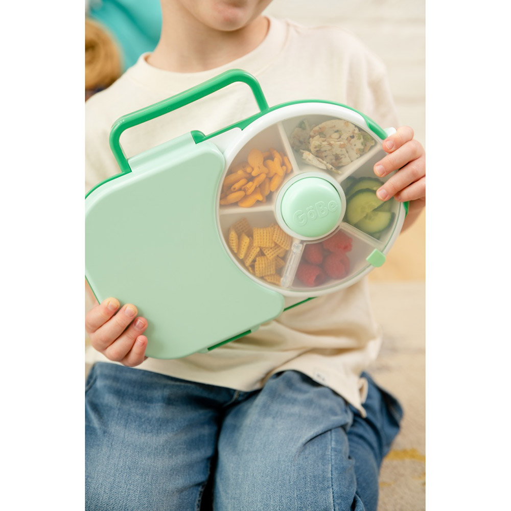 Gobe - Compartment Lunchbox w/ Detachable Snack Box - Green