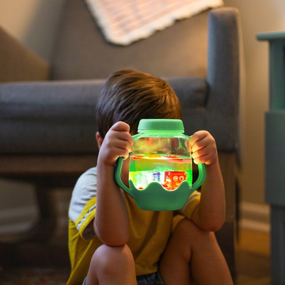 Glo Pals - Water Activated Play Jar Toy / Bath Toys - Green