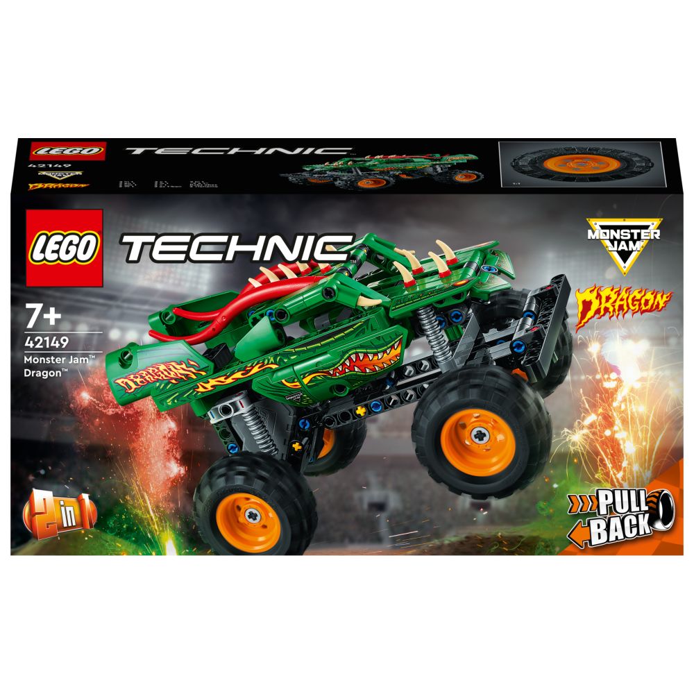 Lego - Technic Monster Jam Dragon Building Toy Set - 217pcs