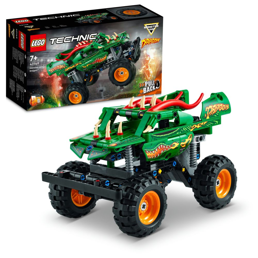 Lego - Technic Monster Jam Dragon Building Toy Set - 217pcs