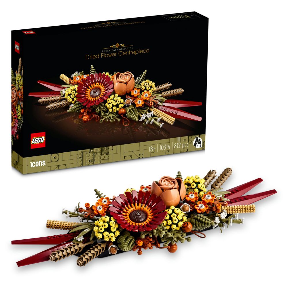 Lego - Icons Dried Flower Centrepiece Building Kit - 812pcs