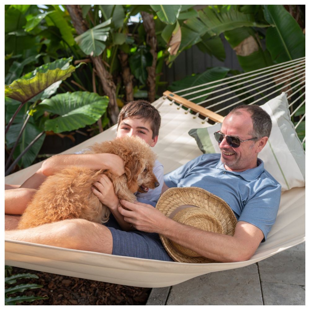 La Siesta - Alabama Spreader Bar Hammock - Vanilla - King Size