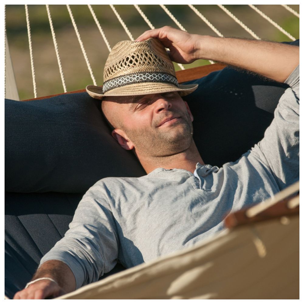 La Siesta - Alabama Spreader Bar Hammock - Navy Blue - King Size
