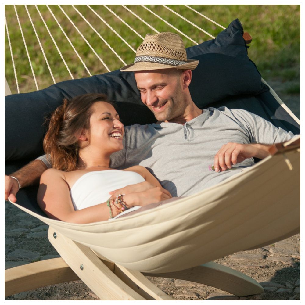 La Siesta - Alabama Spreader Bar Hammock - Navy Blue - King Size