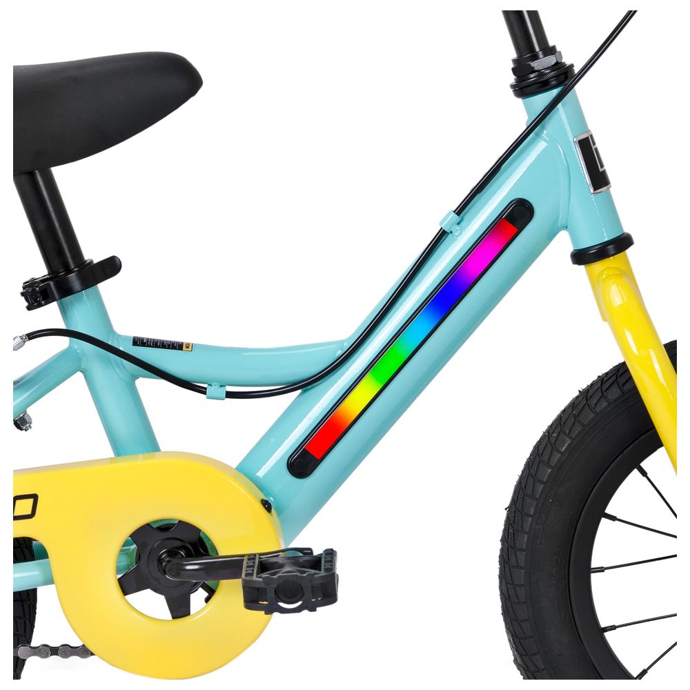 Spartan - Lit UFO Bike w/ In-Frame LED Lights - Mint - 12-inch