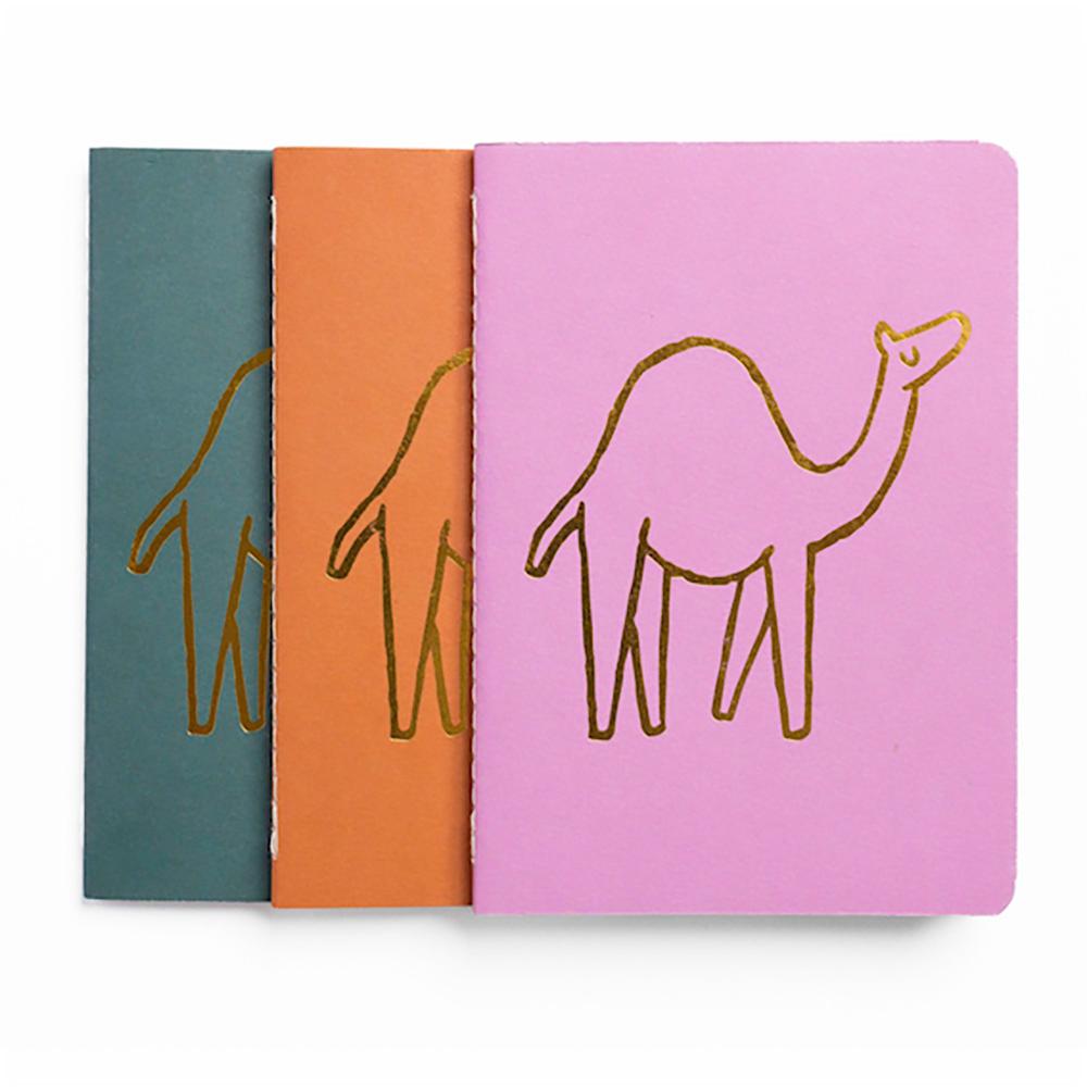 Little Majlis - A6 Notebook Set 3 - Camel/Gold mix