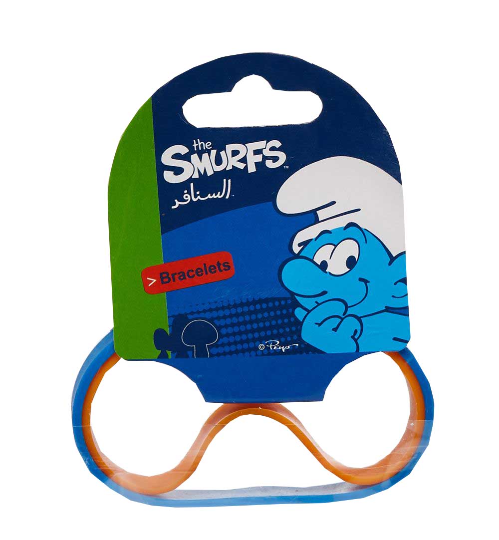 Smurfs - Silicone Bands - Orange & Blue, Pack of 2