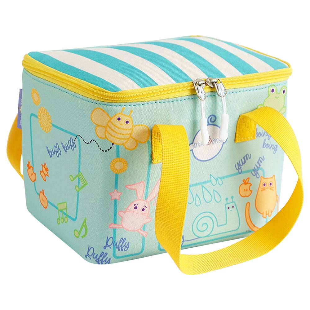 Milk&Moo - Insulated Lunch Bag - Turquoise/Yellow