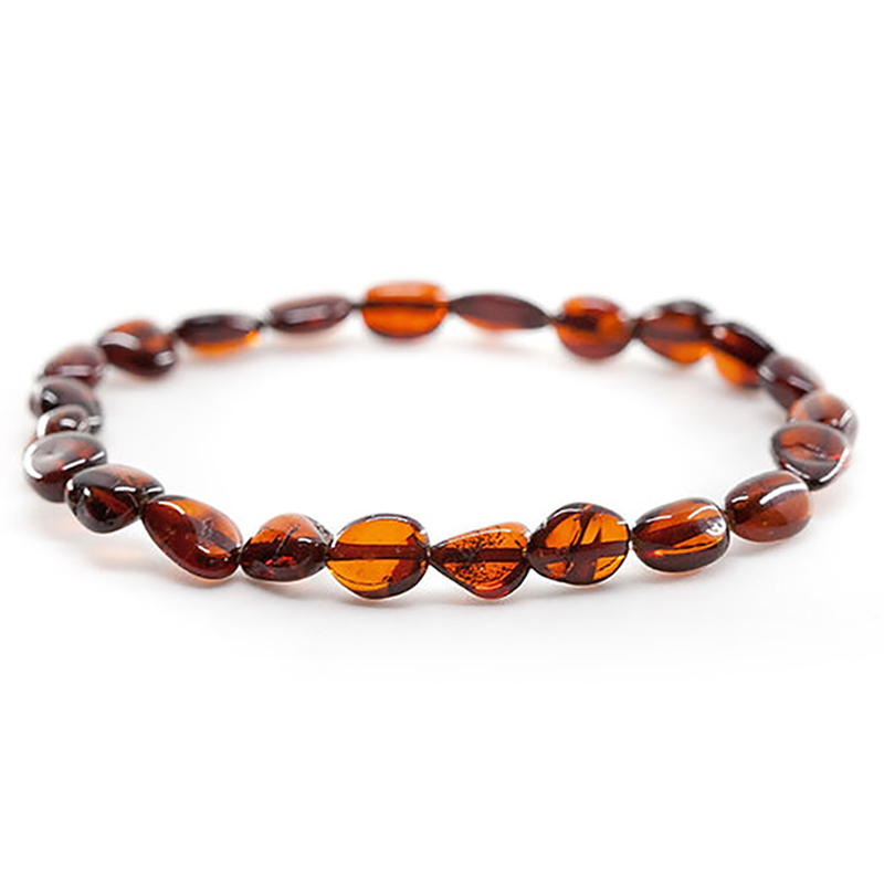 Made by Nature - Premium Amber Adult Bracelet - Caramel Beans