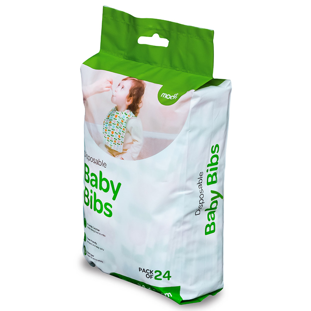 Moon - Forest Printed Muslin Wraps w/ Disposable Baby Bibs