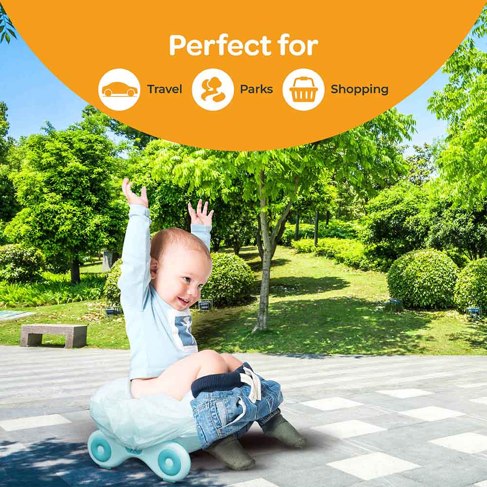 Moon - Travel Baby Potty Seat - Blue