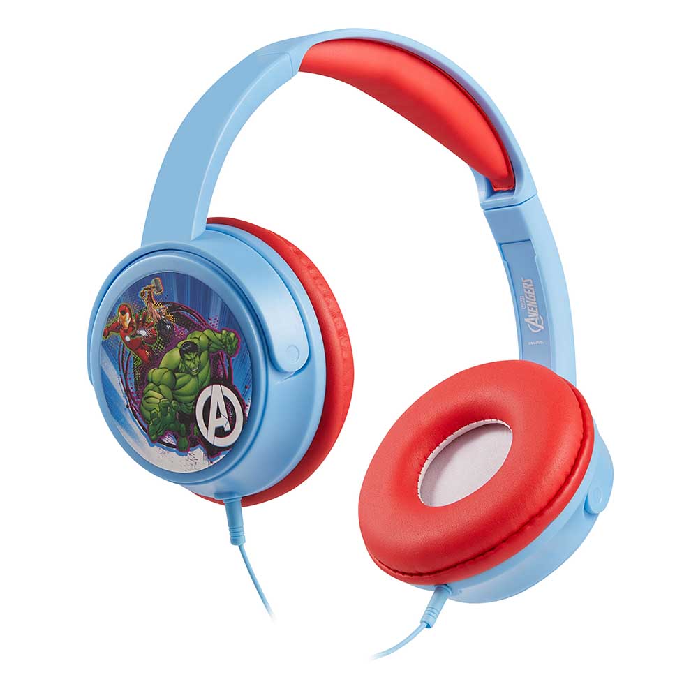 Volkano - Marvel Avengers Stereo Headphones With Padded Ear Cups And 5 Stickers