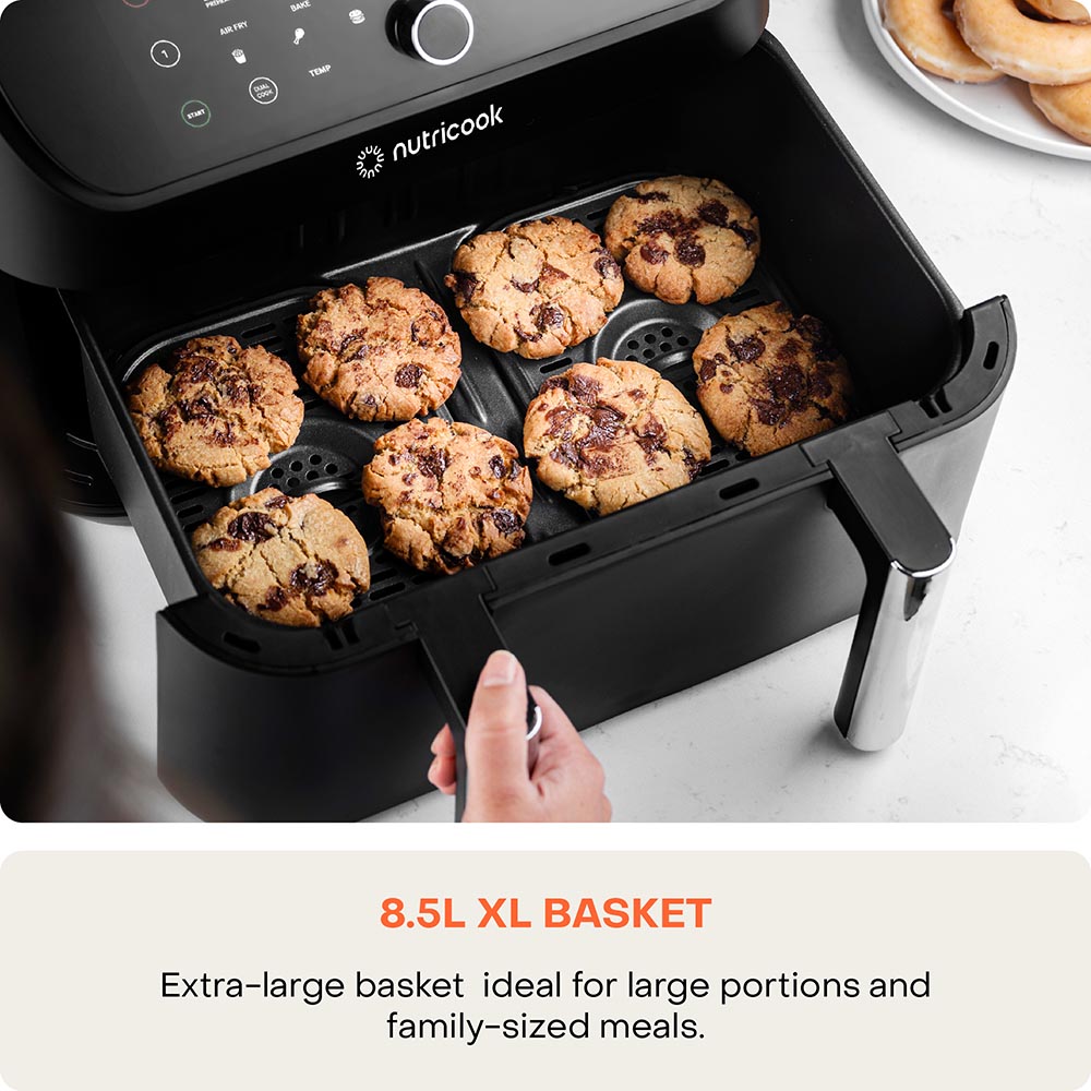 Nutricook - Duo 2 Flexzone Air Fryer - Black - 8.5 L - 2400 Watts
