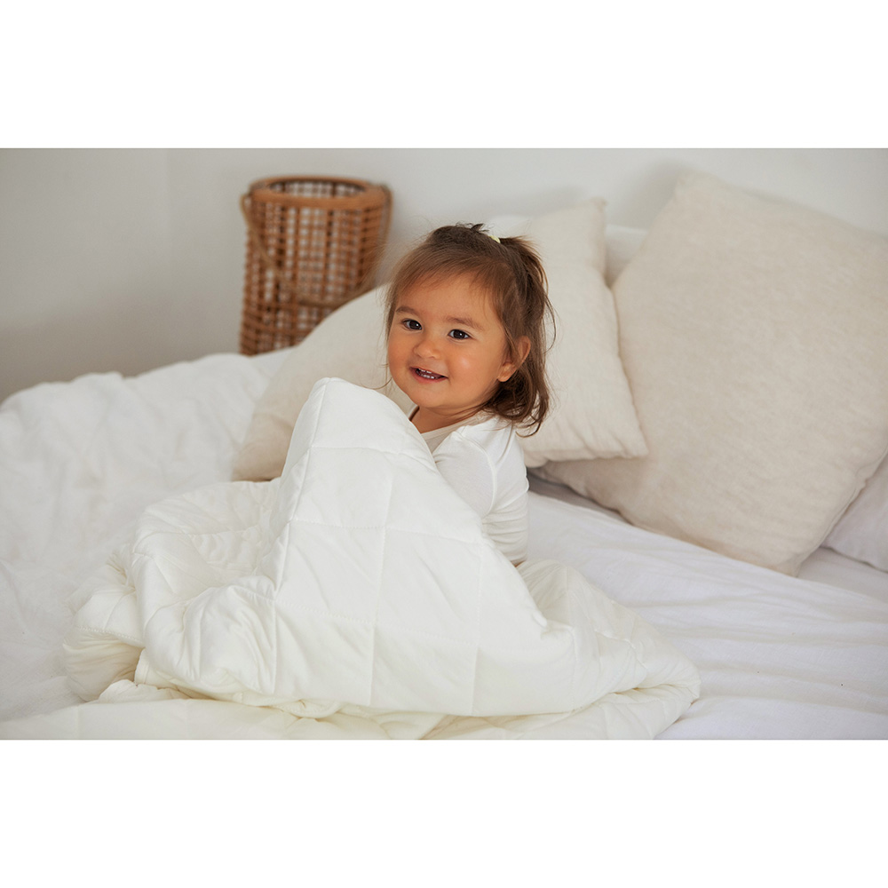 Anvi Baby - Organic Bamboo Baby And Toddler Blanket - White