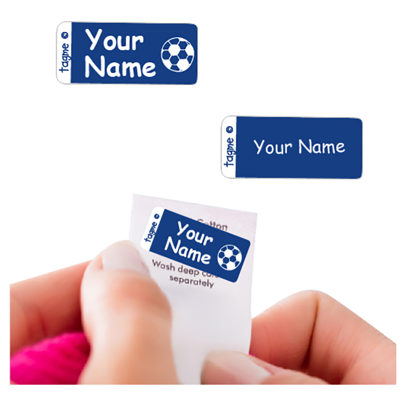 TagMe - Personalised Peel 'N Stick Clothing Labels - Blue - Pack of 20