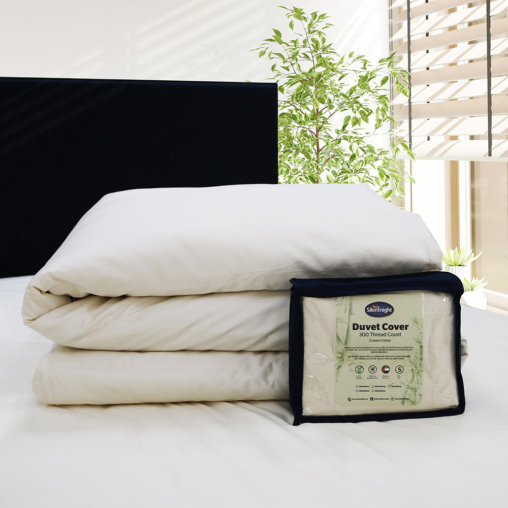 Silentnight - Bamboo Duvet Cover - Cream - 135 x 200 cm