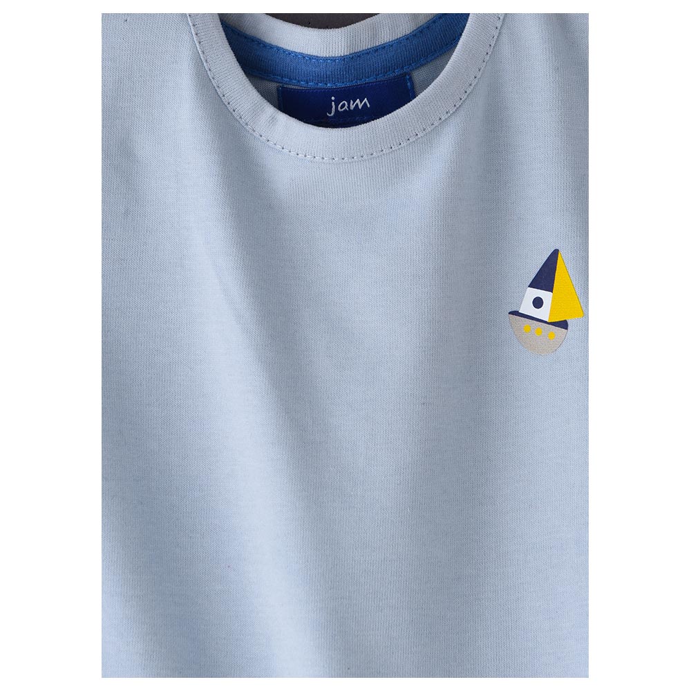 Jam - Boy's Spring-Summer Cool And Breathable T-Shirt - Blue