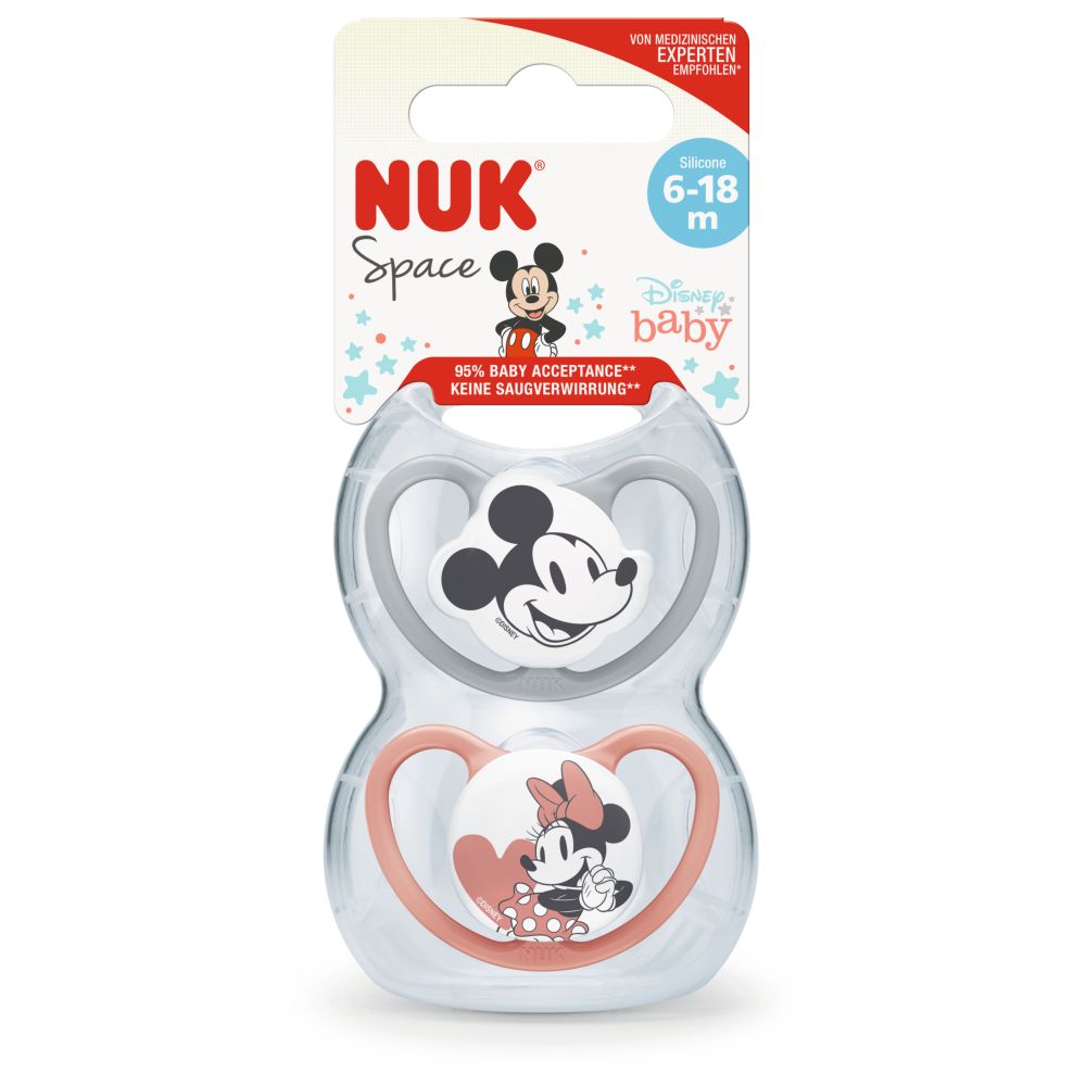 Nuk - Disney Mickey Space Soother - 6-18M - 2pcs