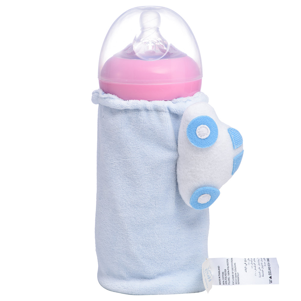 Tiny Hug - Newborn Soft And Insulated Baby Bottle Cover - Blue