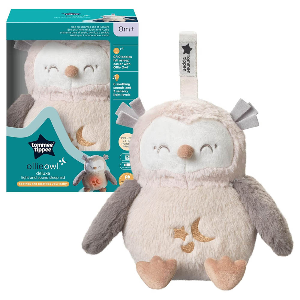 Tommee Tippee - Penguin 2-in-1 Nursery Night Light w/ Ollie The Owl Sleep Aid