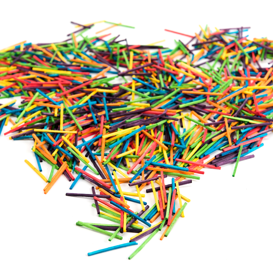 Coloured Match Sticks 2000Pk Multicoloured