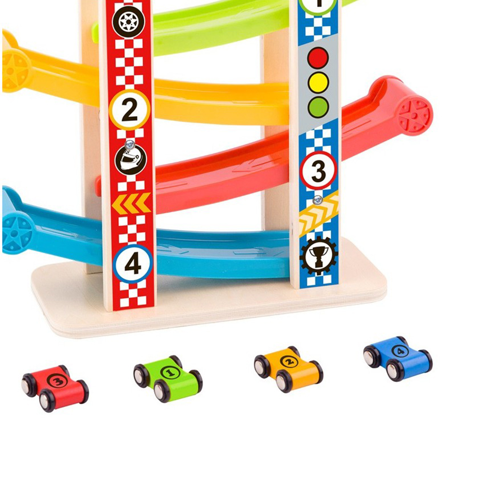 Andreu Toys - Slidingracing Tower w/ 4 Cars - Small