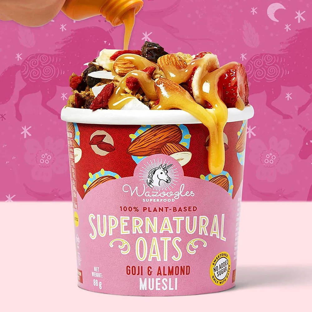 Wazoogles Superfood - Supernatural Oats - Goji & Almond Muesli Pot