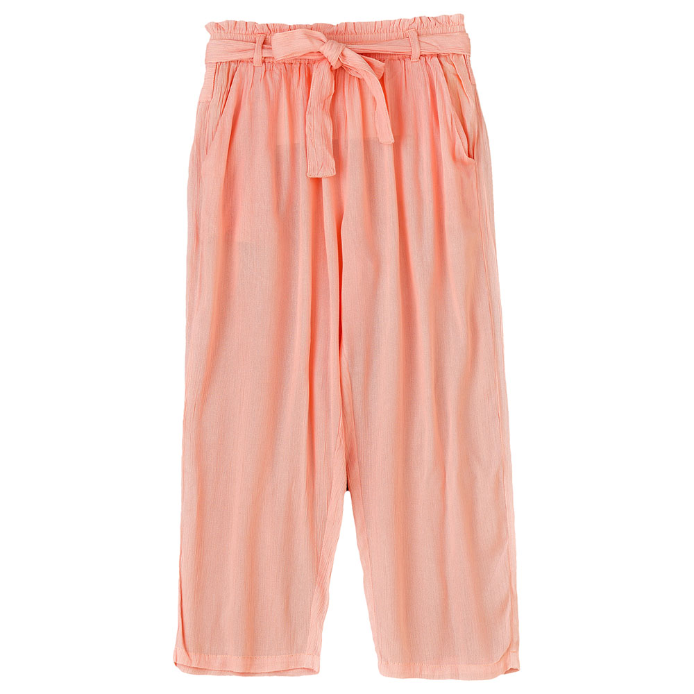 Jelliene - Girls' Comfy Crepe Pants Effortless Style For Summer - Pink
