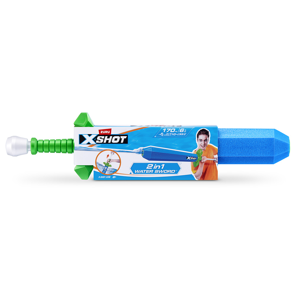 X-Shot - 2-in-1 Water Sword - Blue
