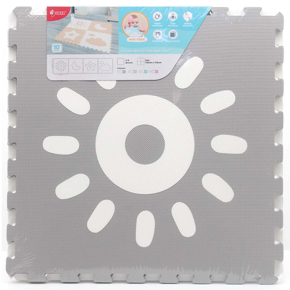 Sunta - Weather Series Classic Puzzle Mat 4pc - Grey