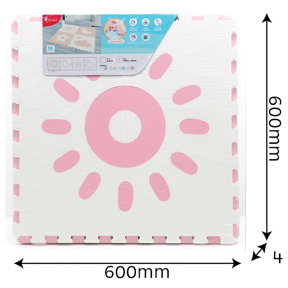 Sunta - Weather Series Classic Puzzle Mat 4pc - Pink