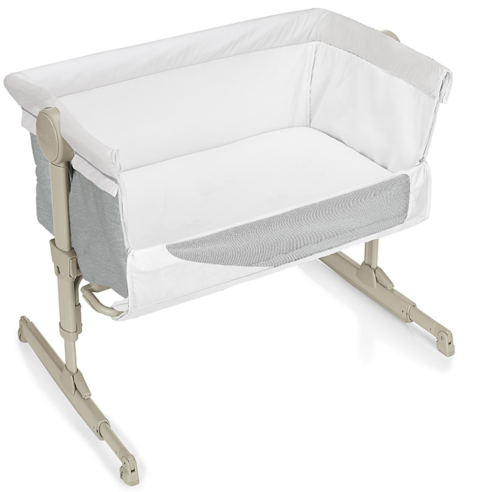 Brevi - Nanna Oh Rocking Bedside Crib - Beige Melange