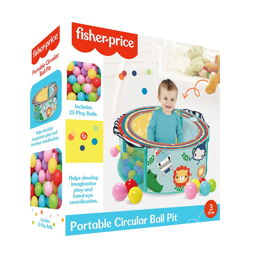 Fisher Price - Portable Circular Ball Pit With 25 Balls