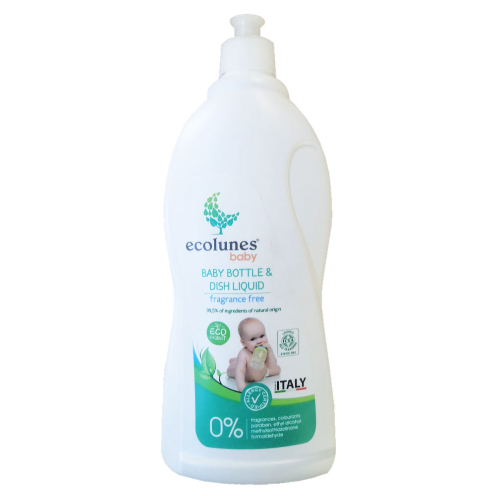 Ecolunes - Fragrance Free Baby Bottle And Dish Liquid - 750 ml