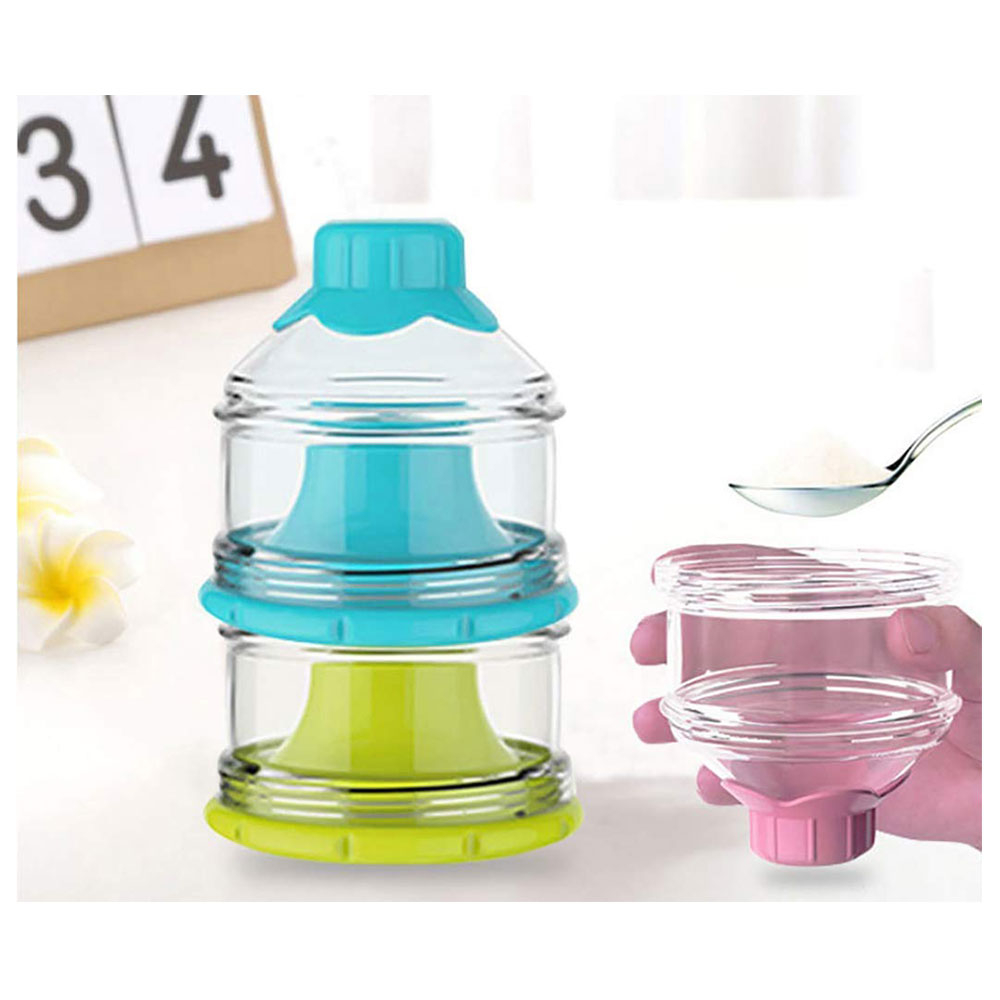 Purple Parrot - Milk Powder Container 3-Tier - Assorted