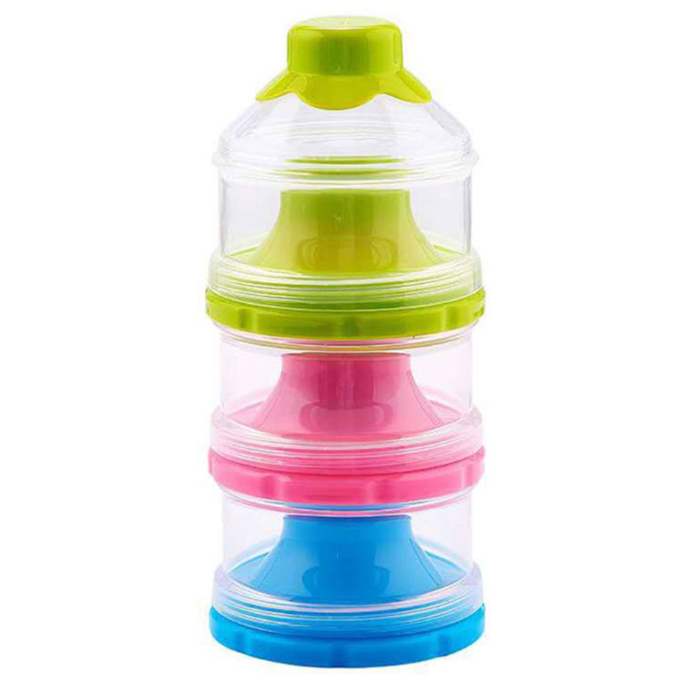 Purple Parrot - Milk Powder Container 3-Tier - Assorted