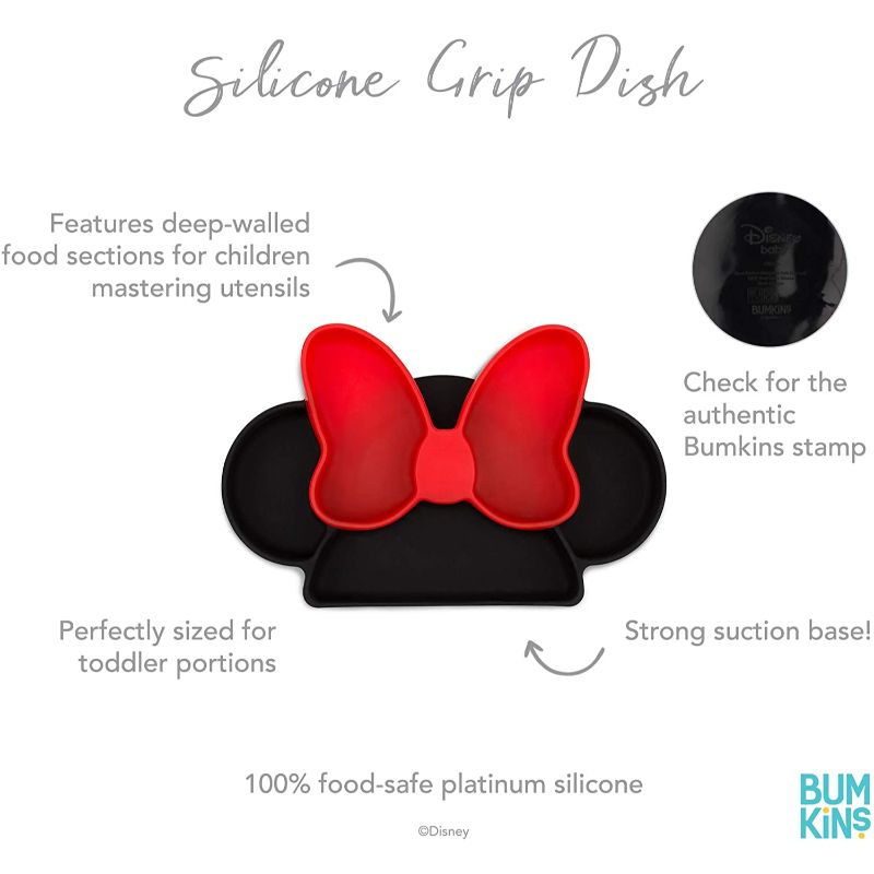 Bumkins - Minnie Mouse Silicone Grip Dish