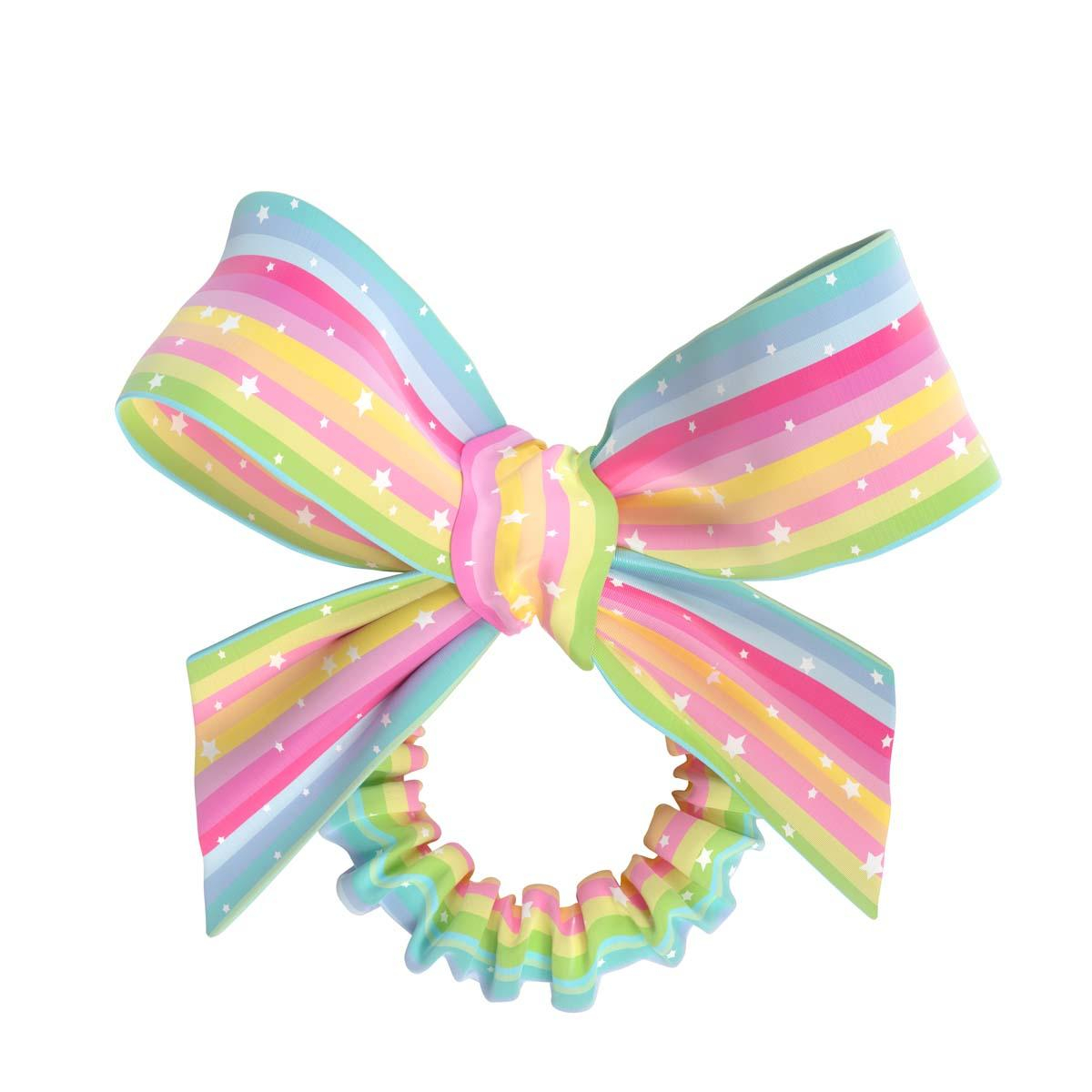 Invisibobble - Kids Slim Sprunchie w/ Bow Lets Chase Rainbows