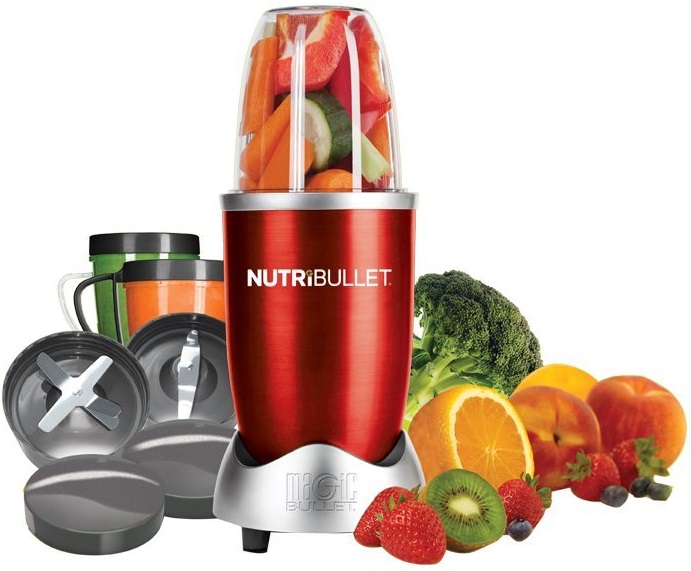NutriBullet - 9pc Accessories High-Speed Blender 600W - Red