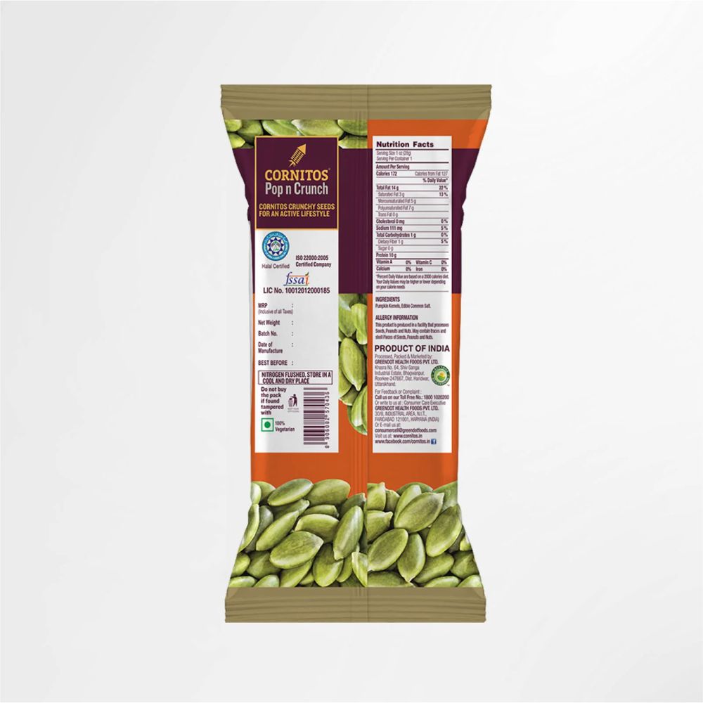 Cornitos - Pumpkin Seeds Roasted Salted 30g