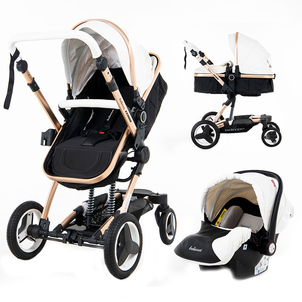 Belecoo 8 White - 4-in-1 Luxury Travel System